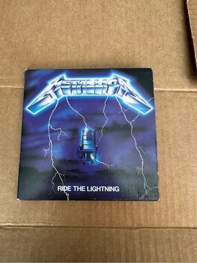 Original vintage Metallica Ride The Lightning 💿 album with CD - Blue & Purple